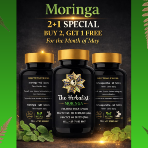 Moringa Capsules — 500 mg (60 x Capsules) Daily Nutritional Support | Natural Energy | Immune Wellness