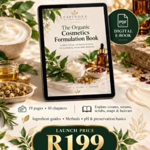 Espinoza Natural Products Organic Cosmetics Formulation Book | Digital PDF
